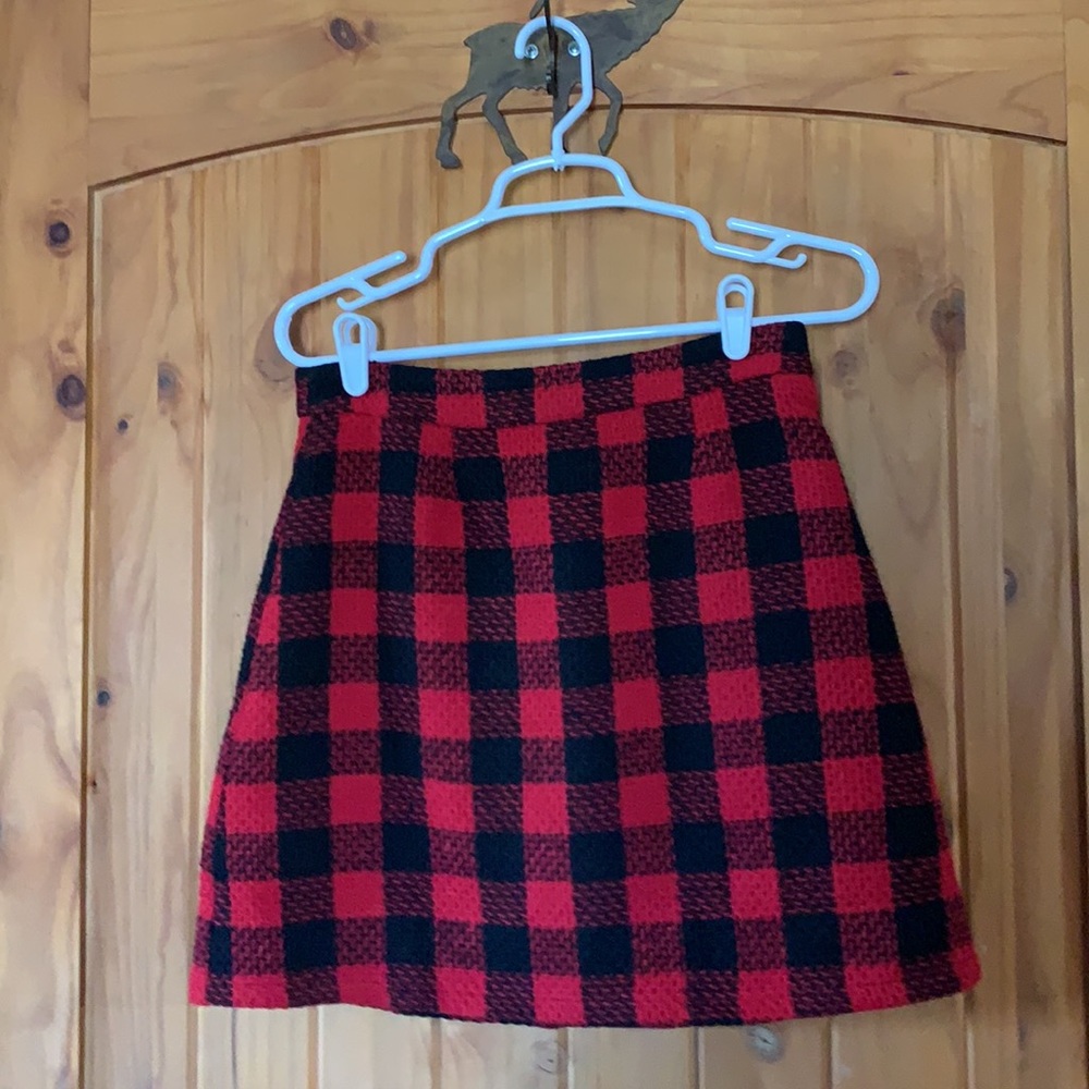Persun plaid skirt